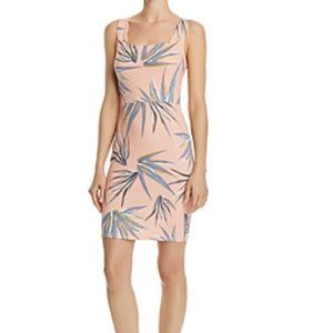 Bloomingdales AQUA BodyCon Palm Print Dress XS
